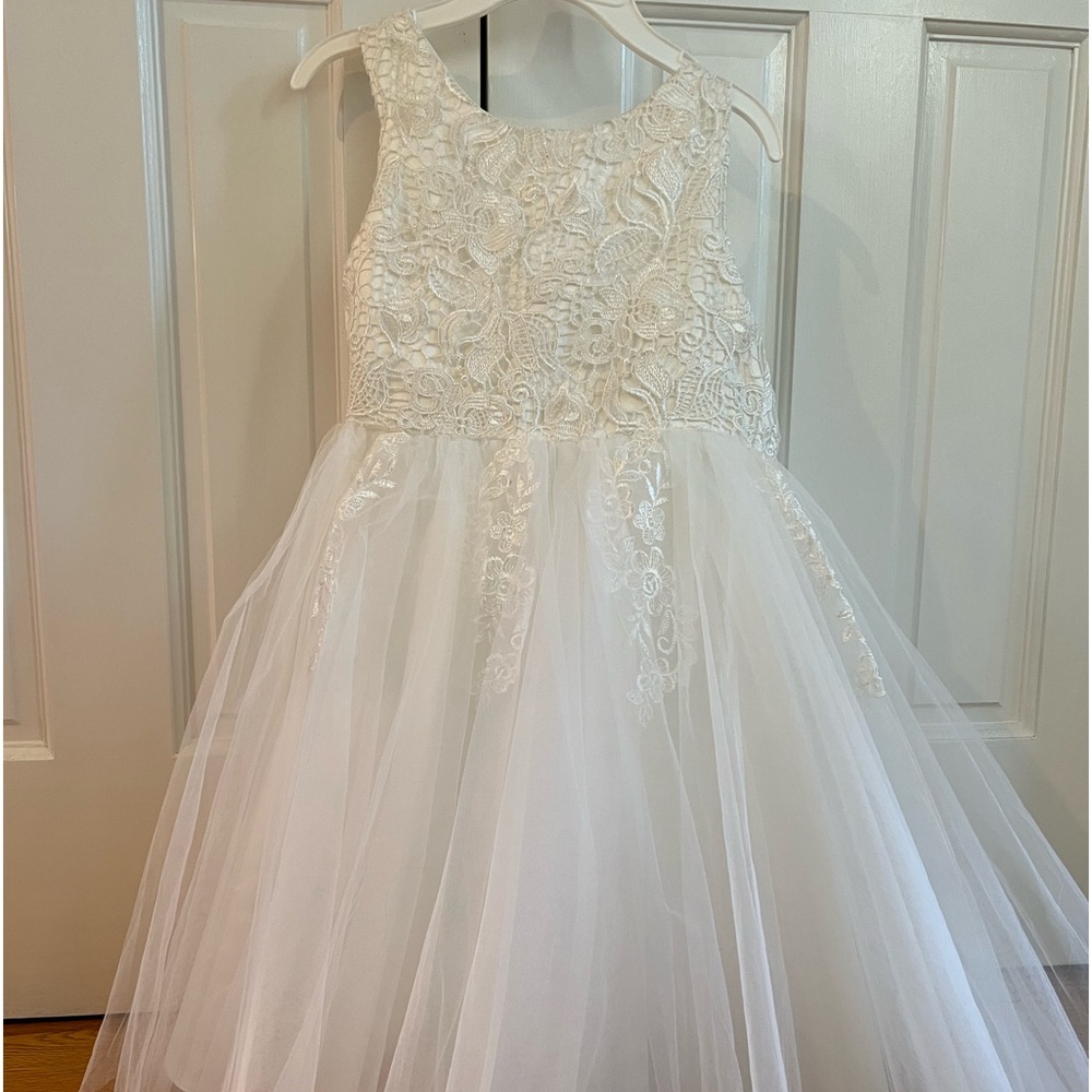 Girls Tulle Lace Dress- Size 10